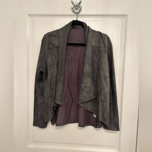 Krisa gray suede jacket